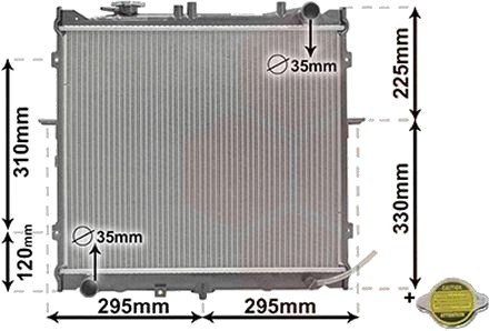 VAN WEZEL 83002022 Radiator motorkjøling VAN WEZEL 83002022 Radiator motorkjøling