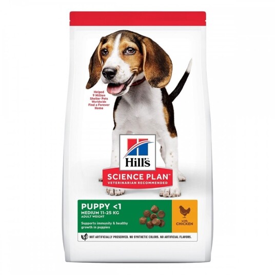 Hill's Science Plan Puppy Medium Hundefôr med Kylling 2,5 kg - Sunn Utvikling