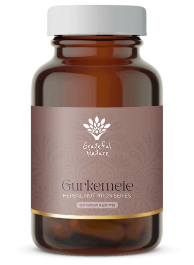 Grateful Nature Gurkemeie Urteformel Ayurvediske urter fra 120 kapsler