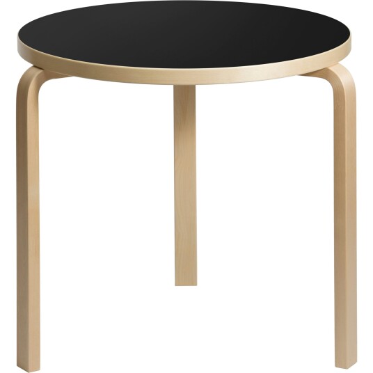 Artek 90B Bord 75 cm Sort Linoleum Artek 90B Bord 75 cm Sort Linoleum
