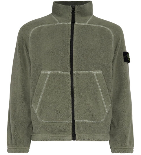 Stone Island Military Green Zip Up Cardigan 14 år