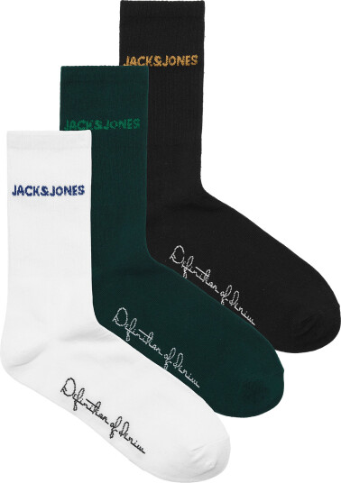 Jack & Jones Jacbruno Tennis Socks 3 Pack Jnr   Black   38 43