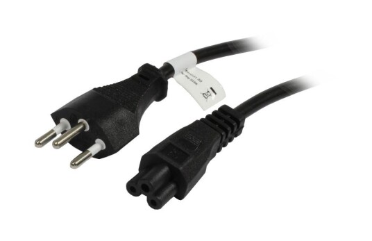 Synergy Strømkabel Sveits J12 til C5 1,8m Svart