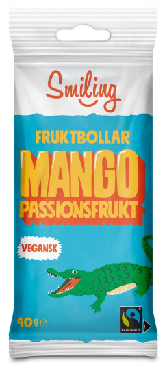 Smiling Fruktbollar Mango/Passion 40 g Smiling Fruktbollar Mango/Passion 40 g