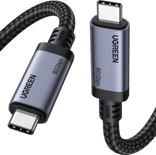 Ugreen 65383 1 M Usb C Usb C Usb4 Gen 3X2 80 Gbit/Sek Svart