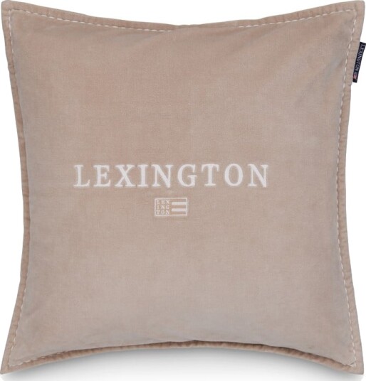 Icons Lexington logo putetrekk i fløyel beige