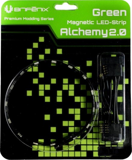 BitFenix Alchemy 2.0 Magnetic LED Strip 12cm 6 LEDs Green BFA-MAG-12GK6-RP