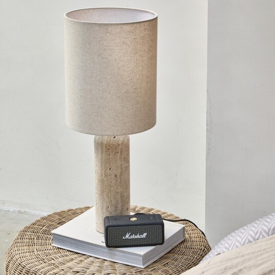 Riviera Maison Mira Travertine Bordlampe H55