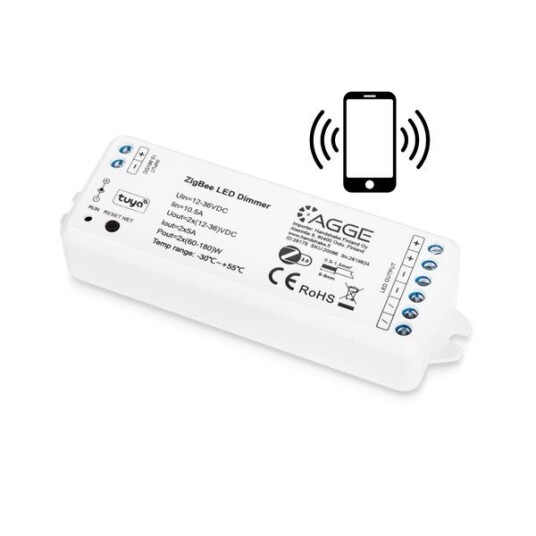 Driver til LED stripe AGGE Single Colour Zigbee Controller Kun driver