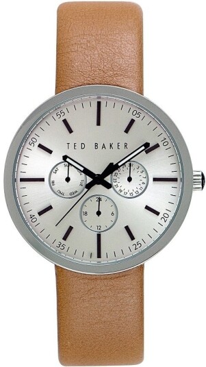 Ted Baker Herreklokke 10026558 Jack Sølvfarget/Lær Ø43 mm Ted Baker Herreklokke 10026558 Jack Sølvfarget/Lær Ø43 mm