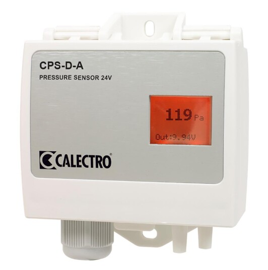 Calectro CPS D A 24V Trykkgiver med display Ventilasjon