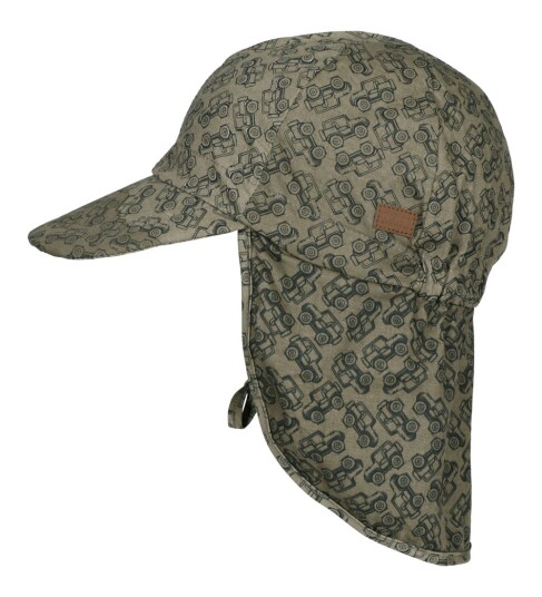 Melton Legionær Hatt UV50+ Army m. Biler Melton 47 cm Solhatt Grønn