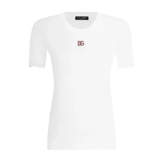 Dolce & Gabbana Dame Topper Hvit 2XS