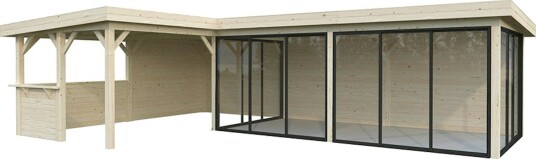 Hagestue Palmako Lenna 33,2 m2 Set 421 Slide Hagestue Palmako Lenna 33,2 m2 Set 421 Slide