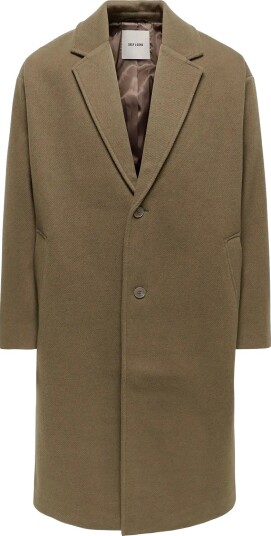 ONLY & SONS Onsstanley Coat Otw WALNUT XS