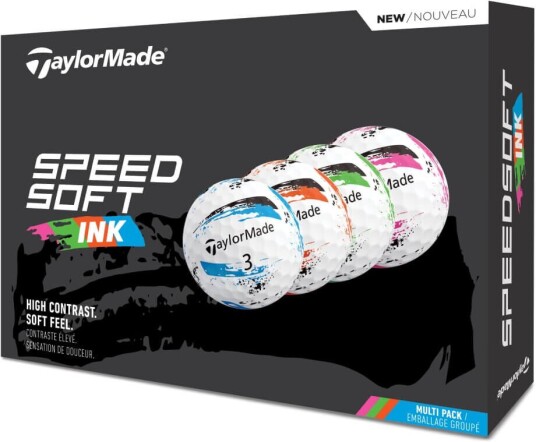 TaylorMade Speedsoft Ink Golfball Multi TaylorMade Speedsoft Ink Golfball Multi