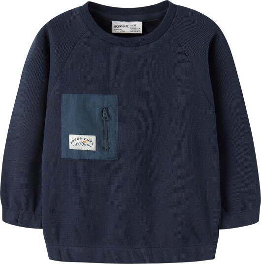 Name It Collegegenser NmmOsborne Navy Blazer Name It 6 år (116) Collegegenser Blå Brun Marineblå Svart