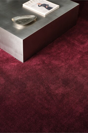 Jotex    Luggteppe Polyester Vinrød CORAL    Kjøp Lugg  & ryetepper hos Jotex