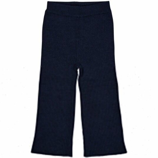 COPENHAGEN COLORS Navy Merino Wide Rib Bukser 104