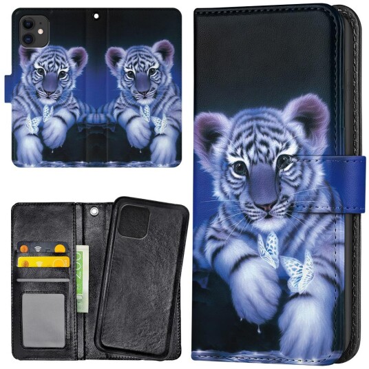 Generic Iphone 11 - Lommebok Deksel Tigerunge