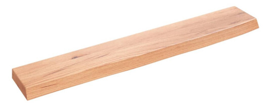 vidaXL Vegghylle lysebrun 60x10x2 cm behandlet heltre eik