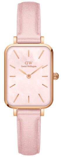 Daniel Wellington DW Klokke Quadro Cherry Blossom 20x26mm Roségull