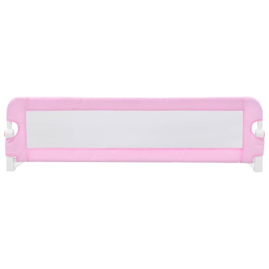 vidaXL Sengehest småbarn rosa 120x42 cm polyester