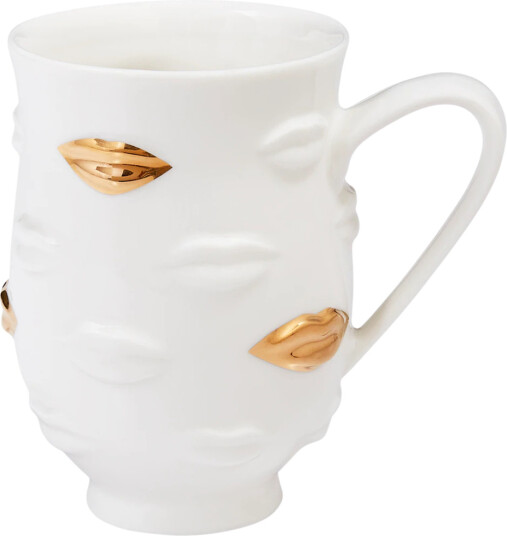 Jonathan Adler Gilded Gala Kopp 47cl Hvit/Gull Jonathan Adler Gilded Gala Kopp 47cl Hvit/Gull