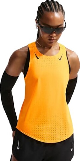 Nike AeroSwift Dri FIT ADV Singlet Dame Laser Orange/Black XS