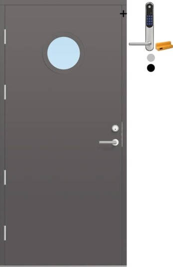 Ytterdør Bygg1 Fjell 10 Klarglass med Yale Doorman Classic Home Ytterdør Bygg1 Fjell 10 Klarglass med Yale Doorman Classic Home