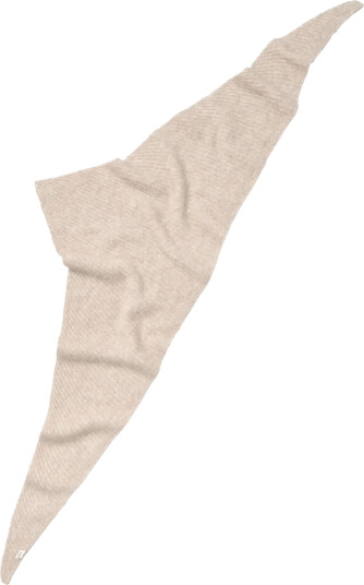 Becksöndergaard Alpaca-Wool Triangle Scarf - Beige - 160X 55CM