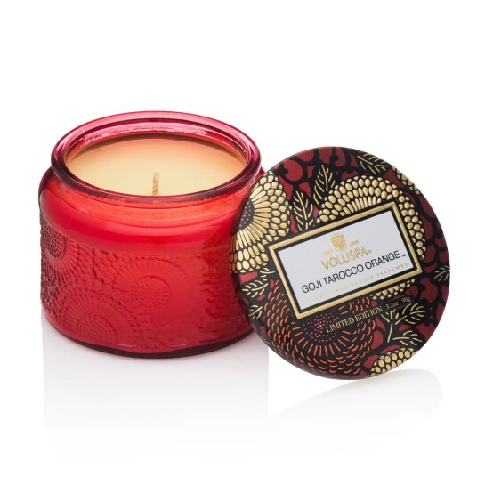 Voluspa Doftlysi glassboks 25 timmar Goji Tarocco Orange Voluspa Doftlysi glassboks 25 timmar Goji Tarocco Orange