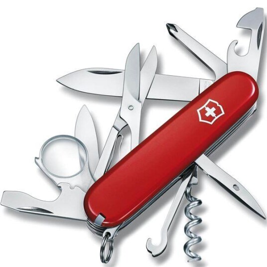 Victorinox Explorer 16-funksjons lommekniv i rødt design