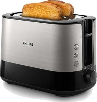 Philips Viva Collection HD2635/90 Brødrister 2 skiver Svart 950W med Løftefunksjon