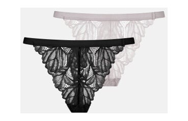 DORINA Trisha String 2-Pack 2X0345- Black/Lilac XXL