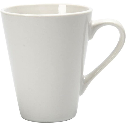 Krus Creativ Company Hvit Konformet H10 cm 1 Stk 555980C Krus Creativ Company Hvit Konformet H10 cm 1 Stk 555980C