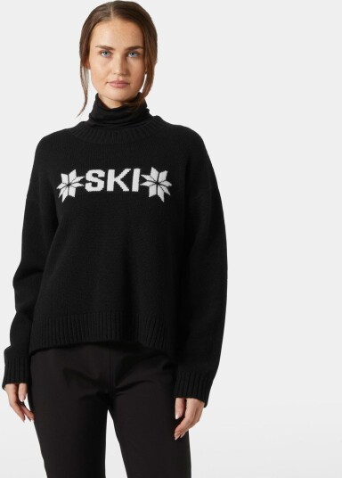 Helly Hansen Bliss Ski Knit Sweater Dame Svart L