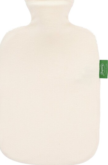 Fashy fleece varmeflaske hvit 2 L
