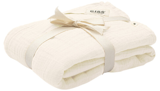 Bibs Swaddle 100% Økologisk Musselin -120x120 Bibs Ivory
