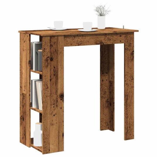  Barbord med hylle gammelt tre 102x50x103,5 cm konstruert tre 8721158441096