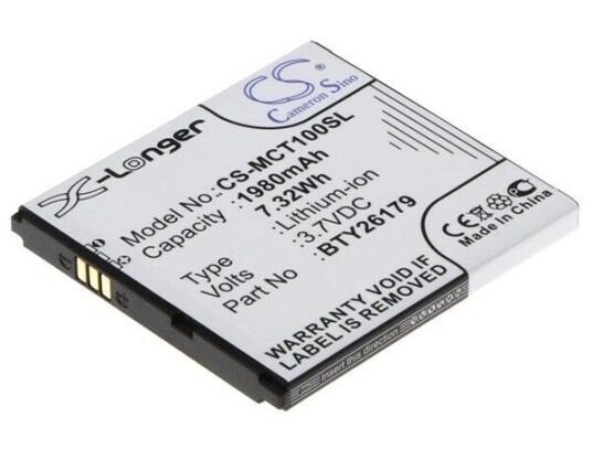 Mobistel Batteri (1980 mAh 3.7 V) passende til Mobistel Cynus T1 Mobistel Batteri (1980 mAh 3.7 V) passende til Mobistel Cynus T1