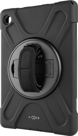 Fixed - Beskyttende Kasse Til Nettbrett - Grov - Med Stander - Silikon - Sort - For Samsung Galaxy Tab A11+