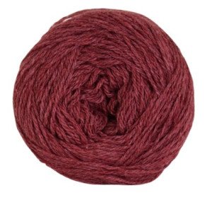 Hjertegarn Organic Trio Garn 5016 Vinrød