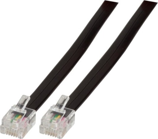 Efb Elektronik K2404sw.6 6 M Rj-12 Rj-12 Sort Hankjønn Hankjønn