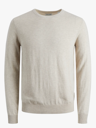 Jack and Jones Emil Knit Crew Neck Beige M