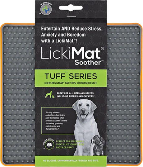 Lickimat Soother Tuff Slikkematte 20 cm Oransje