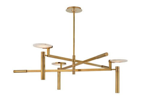 Melange Chandelier Antique Brass