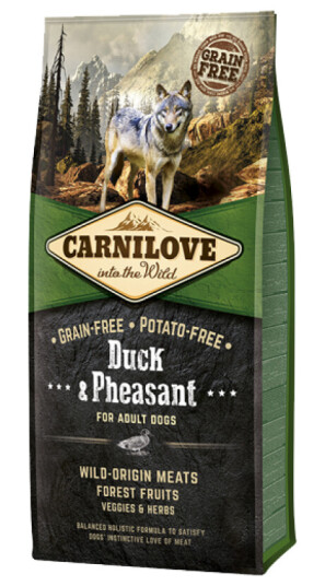 Carnilove Tørrfôr til Hund med And & Fasan 1,5 kg - Kornfri, Fullfôr for Voksne