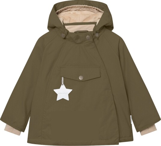MINI A TURE Matwang Fleece Lined Winter Jacket. Grs KALAMATA GREEN 104