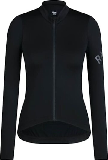 Rapha Pro Team LS Midweight Jersey Dame Black/Grey L